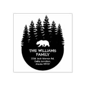 Forest Beer familie retouradres Rubberstempel (Afrduk)