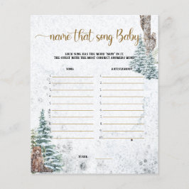 Forest beer-Naam dat nummer baby shower spel