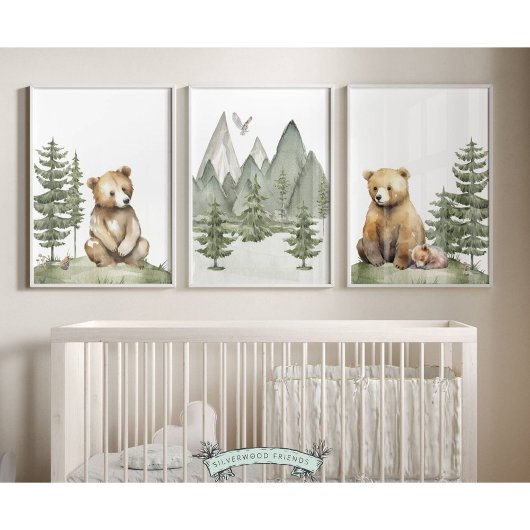 Forest Beer Nursery Prints - Set van 3