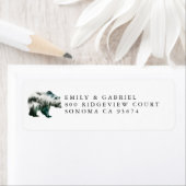 Forest Beer Waterverf retouradreslabel Etiket (Insitu)