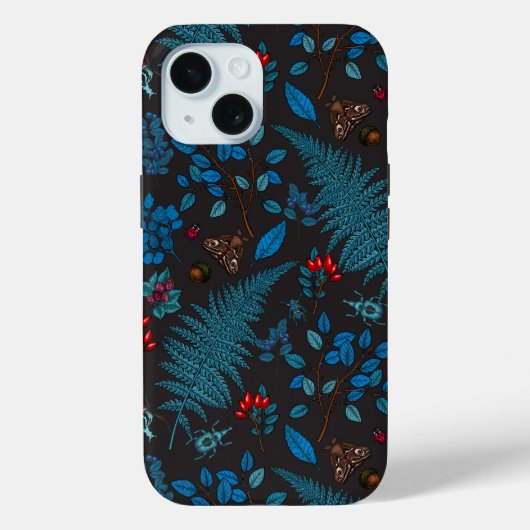 Forest berries, leaves and bugs 1 Case-Mate iPhone case (Achterkant)
