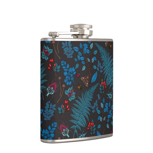 Forest berries, leaves and bugs 1 heupfles (Rechts)