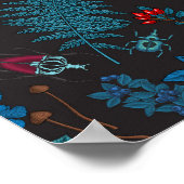 Forest berries, leaves and bugs 1 poster (Hoek)