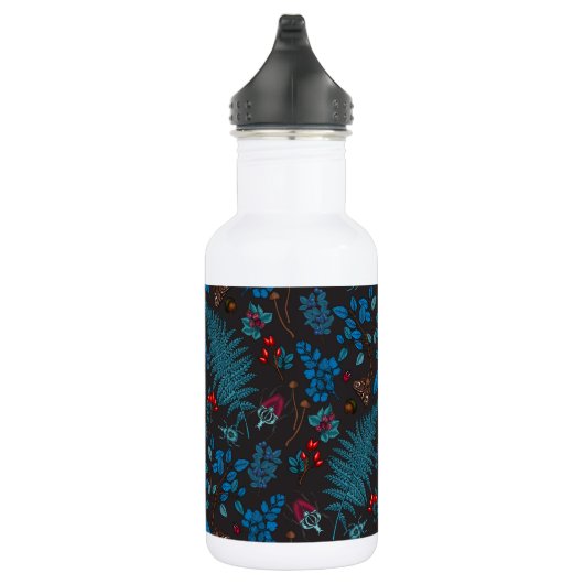 Forest berries, leaves and bugs 1 waterfles  (Rechts)