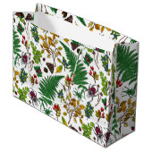 Forest berries, leaves and bugs on white groot cadeauzakje (Voorkant Gekanteld)