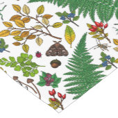 Forest berries, leaves and bugs on white korte tafelloper (Hoek)