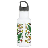 Forest berries, leaves and bugs on white waterfles (Achterkant)