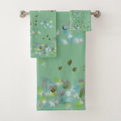 Forest Birds Bath Towel Bad Handdoek (Insitu)