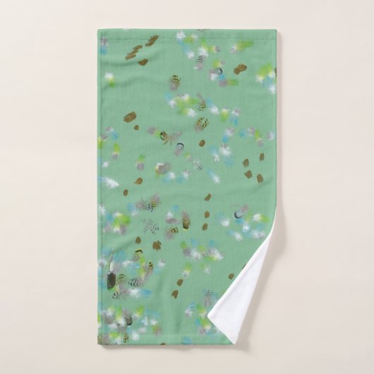 Forest Birds Bath Towel Bad Handdoek (Handdoek)