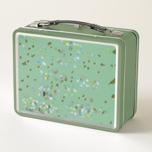 Forest Birds Metalen Lunchbox (Achterkant)