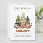 Forest Birthday Invitation | Uitnodigingen voor bo<br><div class="desc">Woodland Birthday Invitation. Klaar om door u gepersonaliseerd te worden!</div>