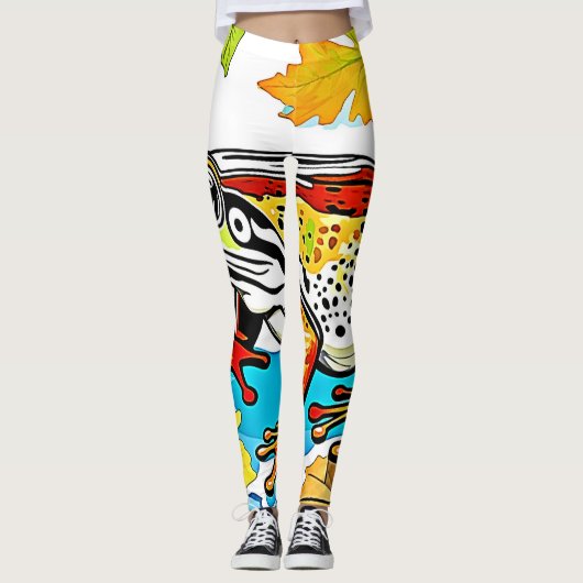 Forest Black Beer Majesty Design Leggings (Voorkant)