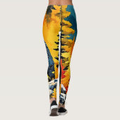 Forest Black Beer Majesty Design Leggings (Achterkant)
