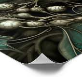 Forest Black Crow Bird | Zwart-roestwand afdrukken Poster (Hoek)