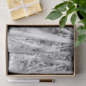Forest Black en White Birch Trees Tissuepapier (Geschenk)