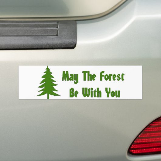 Forest Blessing Bumpersticker (Op auto)