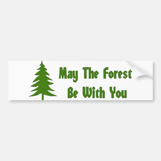 Forest Blessing Bumpersticker (Voorkant)