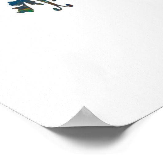 " Forest Bossen Rustic Woodland Artsy Poster (Hoek)