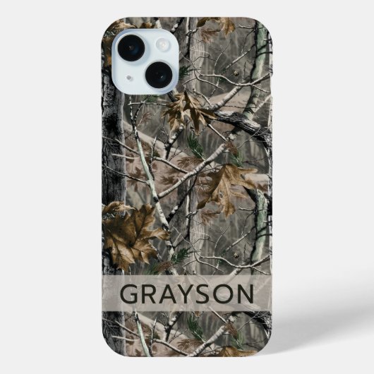 Forest Branches Camouflage Personalized Case-Mate iPhone Case (Achterkant)