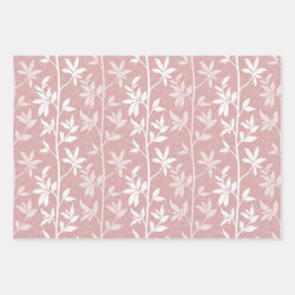 Forest Breeze Minimalist Botanical Silhouette Inpakpapier Vel