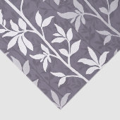 Forest Breeze Minimalist Botanical Silhouette Lav Tissuepapier (Detail)