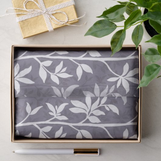 Forest Breeze Minimalistische Botanische Silhouett Tissuepapier (Geschenk)