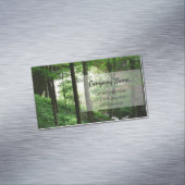 Forest Bridge Green Magnetic Visitekaartjes Magnetisch Visitekaartje (Voorbeeld)