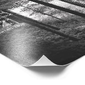 Forest Bridge Isaiah 26:3 Foto B&W Print Afdruk (Hoek)