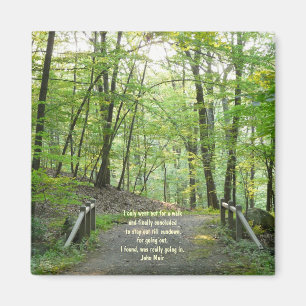 Forest Bridge-with quote Magneet