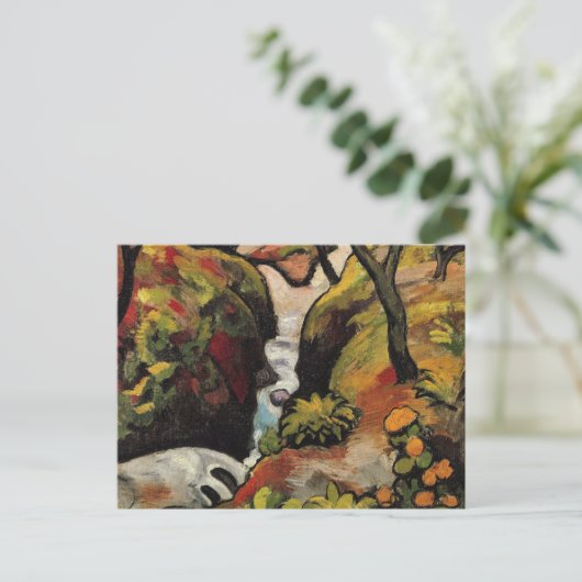 Forest Brook door August Macke  Expressionisme Briefkaart (Staand voorkant)