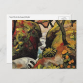 Forest Brook door August Macke Expressionisme Briefkaart (Voorkant / Achterkant)
