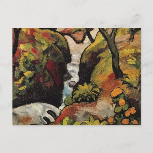 Forest Brook door August Macke Expressionisme Briefkaart (Voorkant)