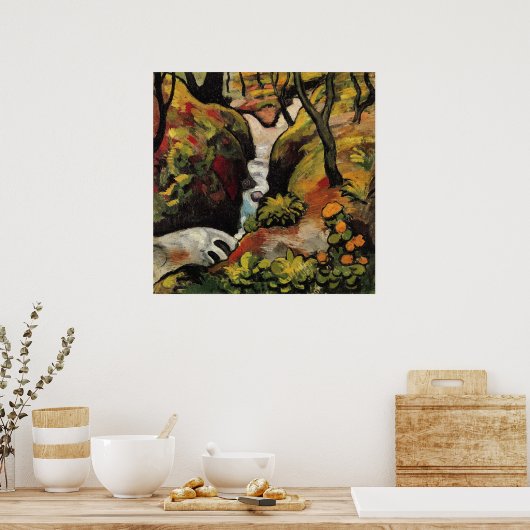 Forest Brook door August Macke  Expressionisme Poster (Keuken)