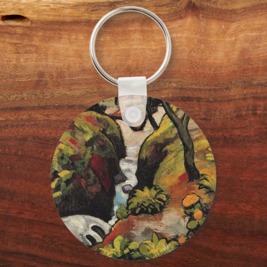 Forest Brook door August Macke Expressionisme Sleutelhanger (Voorkant)