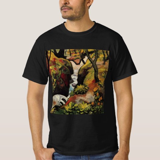 Forest Brook door August Macke Expressionisme T-shirt (Voorkant)