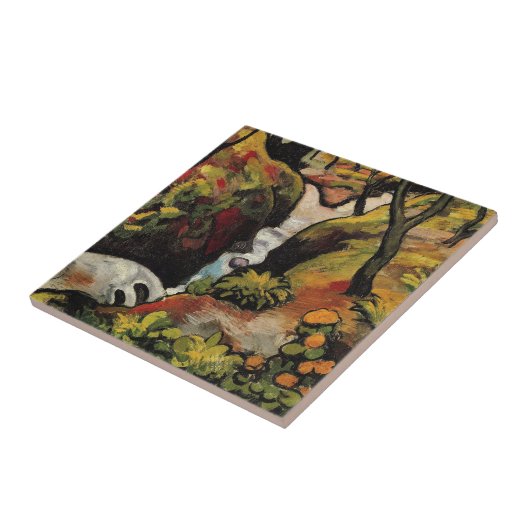 Forest Brook door August Macke Expressionisme Tegeltje (Zijkant)