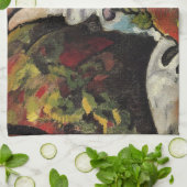 Forest Brook door August Macke  Expressionisme Theedoek (Gevouwen)