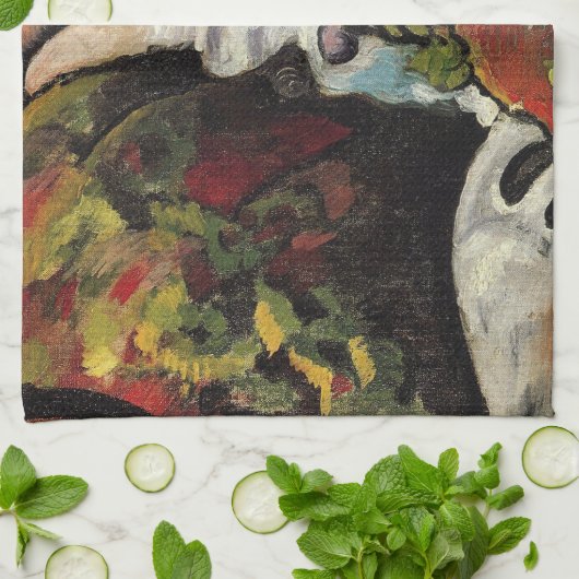 Forest Brook door August Macke  Expressionisme Theedoek (Gevouwen)