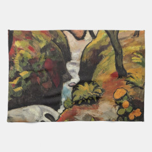 Forest Brook door August Macke  Expressionisme Theedoek