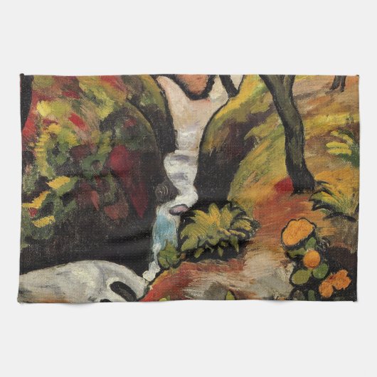 Forest Brook door August Macke  Expressionisme Theedoek (Horizontaal)