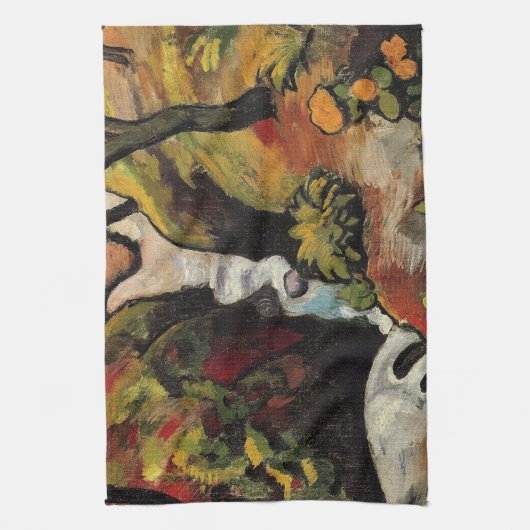 Forest Brook door August Macke  Expressionisme Theedoek (Verticaal)