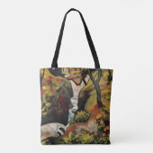 Forest Brook door August Macke  Expressionisme Tote Bag (Achterkant)