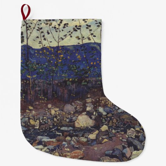 Forest Brook te Leissigen, Zwitserland (Landschap) Grote Kerstsok (Voorkant)