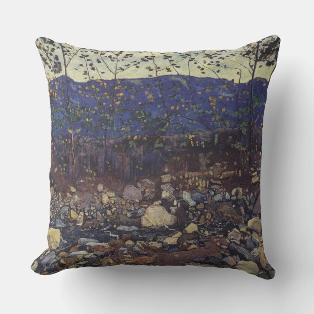 Forest Brook te Leissigen, Zwitserland (Landschap) Kussen (Voorkant)