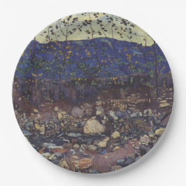 Forest Brook te Leissigen, Zwitserland (Landschap) Papieren Bordje