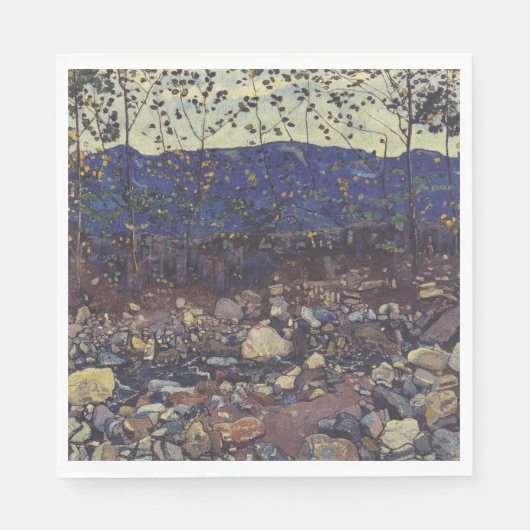 Forest Brook te Leissigen, Zwitserland (Landschap) Servet (Voorkant)