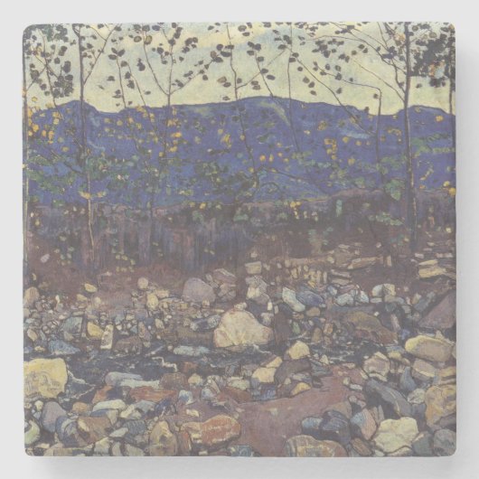 Forest Brook te Leissigen, Zwitserland (Landschap) Stenen Onderzetter (Voorkant)