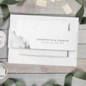 Forest bruiloft buik band uitnodigingen wikkel