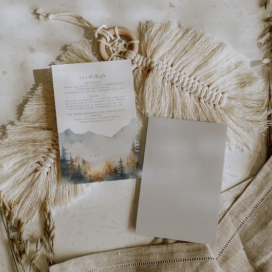 Forest bruiloft details invoegen Kaart