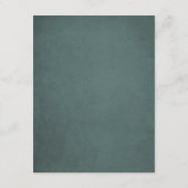 Forest Bruiloft Gast Informatie Kaart Pijnbomen (Achterkant)